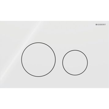 Geberit betjeningsplade Sigma40 rund hvid