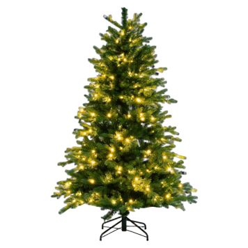 Nordic Winter kunstigt juletræ Saga m/lys plast 180x119 cm