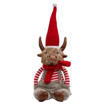 Nordic Winter nisse 19 cm brun/rød