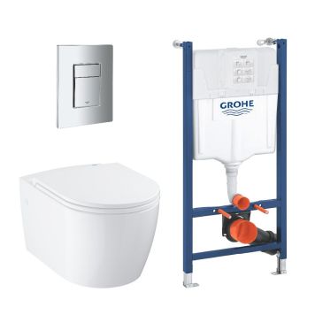 Grohe Start Round sampak cisterne/trykplade/toilet/sæde