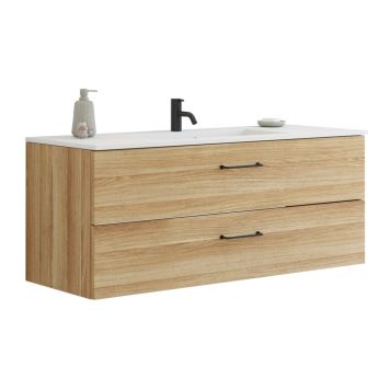 Scanbad underskab med vask Delta/Micca varm eg m/greb 120x45,5 cm