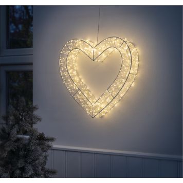Veli Line hjerte med lys 960 micro LED
