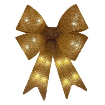 Veli Line julesløjfe guld 16 LED 50 x 40 cm