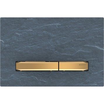 Geberit betjeningsplade rund Sigma 50 skifer messing