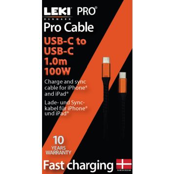 Leki bycph kabel Pro USB-C til USB-C 1m
