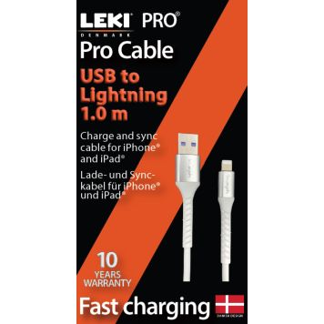 Leki bycph Pro kabel USB til lightning 1m