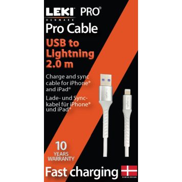 Leki bycph kabel Pro USB til lightning 2m