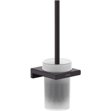 Hansgrohe toiletbørste med holder Addstoris mat sort