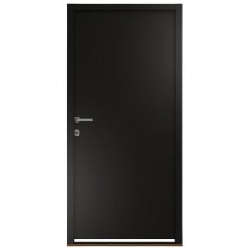 Swedoor facadedør P-1200 højre indadgående sort 948x2050 mm