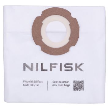 Nilfisk våde støvposer M. L 8,12 & B. LL 12, Multi I 8/12 L 4 stk.