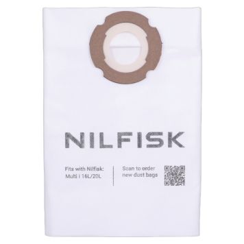 Nilfisk støvposer Multi I 16/20 l og Buddy II 18 4 stk.
