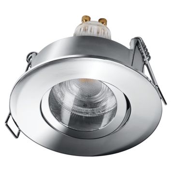 Osram indbygningsspot Smart Mat GU10 krom Ø8,5 cm