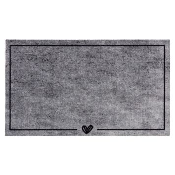 Dørmåtte Miabella rød hjerte 150x50 cm