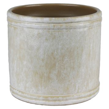 Scan-Pot krukke Zelia Ø24/H22 cm beige