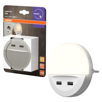 Osram vågelampe Lunetta USB 13 W hvid