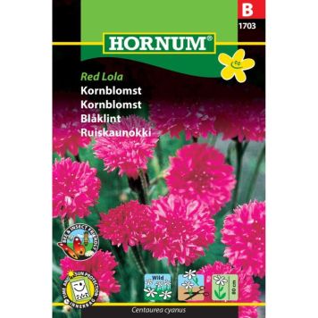 Hornum blomsterfrø Kornblomst Red Lola