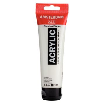 Amsterdam akrylmaling 120 ml titanium white 105