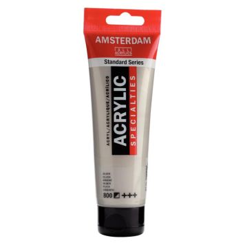 Amsterdam akrylmaling 120 ml silver 800