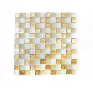 Mosaik krystalstruktur Champagne 29,8 x 29,8 cm