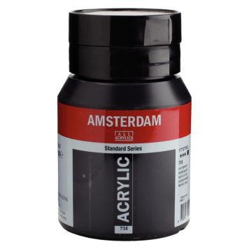 Amsterdam akrylmaling 500 ml oxide black 735