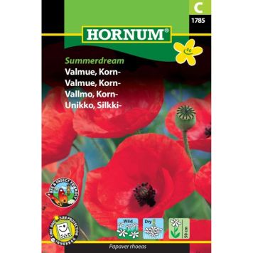 Hornum blomsterfrø Valmue, Korn-