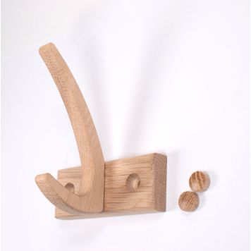 Astrid knagerække 1 knag - ubehandlet eg