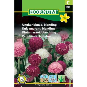Hornum blomsterfrø Ungkarleknap, blanding