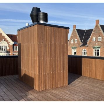 Holse & Wibroe Bambus Facadeliste, Espresso 1860x65x20 mm