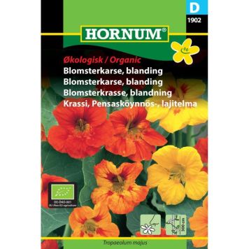 Hornum krydderurtefrø Økologisk Blomsterkarse, blanding