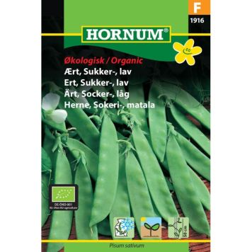 Hornum grøntsagsfrø Økologisk Ært, Sukker-, lav
