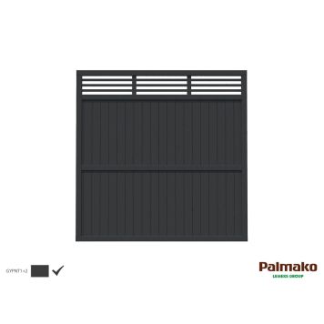 Palmako hegn Reena 1 grå 180x180 cm 