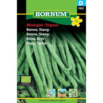 Hornum grøntsagsfrø Økologisk Bønne, Stang-