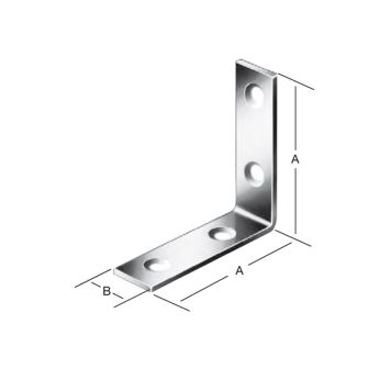 Vormann vinkeljern 50x50x15 mm galvaniseret stål 12 stk.