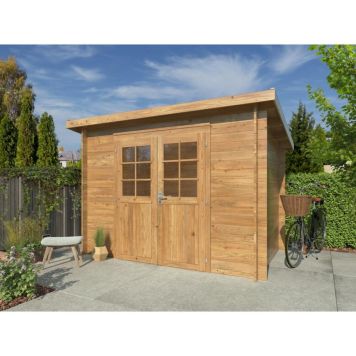 Palmako skur Alice brun trykimprægneret 4,7 m²
