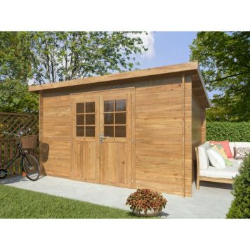 Palmako skur Alice brun trykimprægneret 9 m²