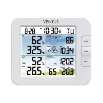 Ventus vejrstation W838 wi-fi inkl. 7-i-1 sensor