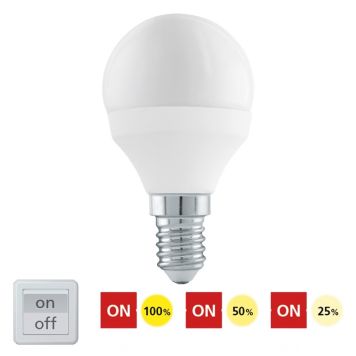 Eglo LED-pære krone 3-trins dæmpbar E14 4,9W