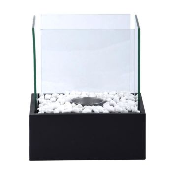 Garden Life ildsted bioethanol metal/glas 21x28 cm