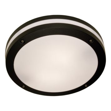 Aneta ude loftlampe Resmo IP44 sort