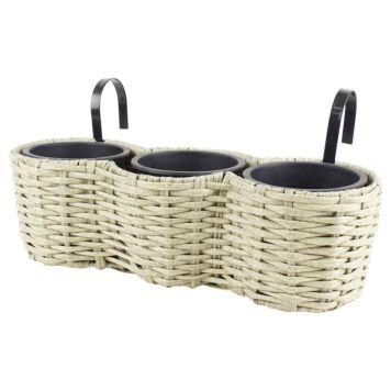 Altankasse polyrattan flere farver 31-46 cm