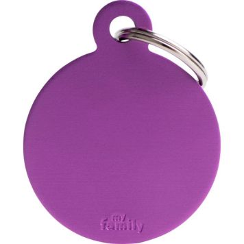 Nøglering cirkel stor purple