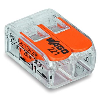 Wago samlemuffe 2x4 mm² 100 stk.