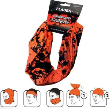 Fladen halsedisse Pixel Camo orange