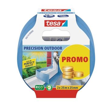Tesa malertape Precision Outdoor 25 m x 25 mm 2-pak