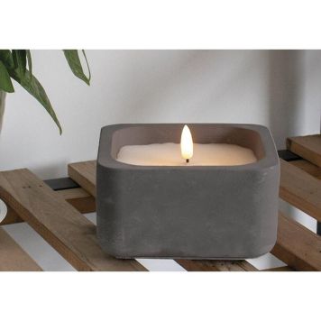 Veli Line LED-lys i betonstage grå IP44 12x12 cm 