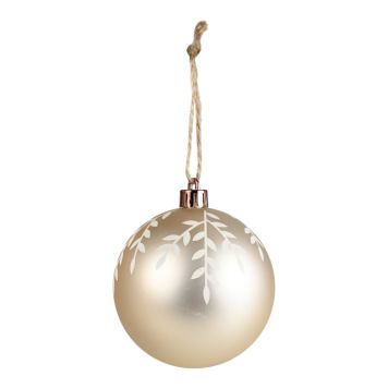 Det Gamle Apotek julekugle plast guld Ø8 cm