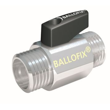 Ballofix forkromet nippel/nippel ½"