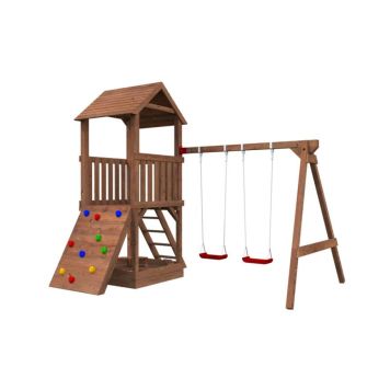 Palmako legetårn Jesper Set 3 70x70 mm massivt træ