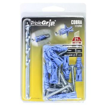 Cobra universal dyvel triplegrip 172RE 8 stk.