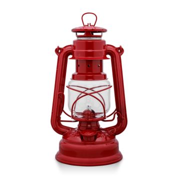 Feuerhand Hurricane 276 olielampe stål rød